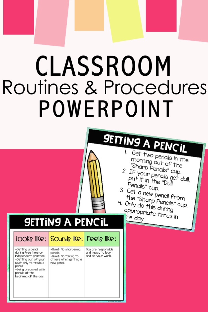 classroom routines and procedures powerpoint