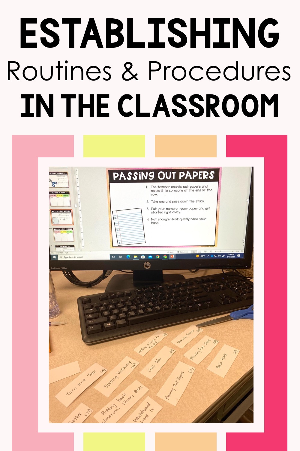 establishing classroom routines and procedures