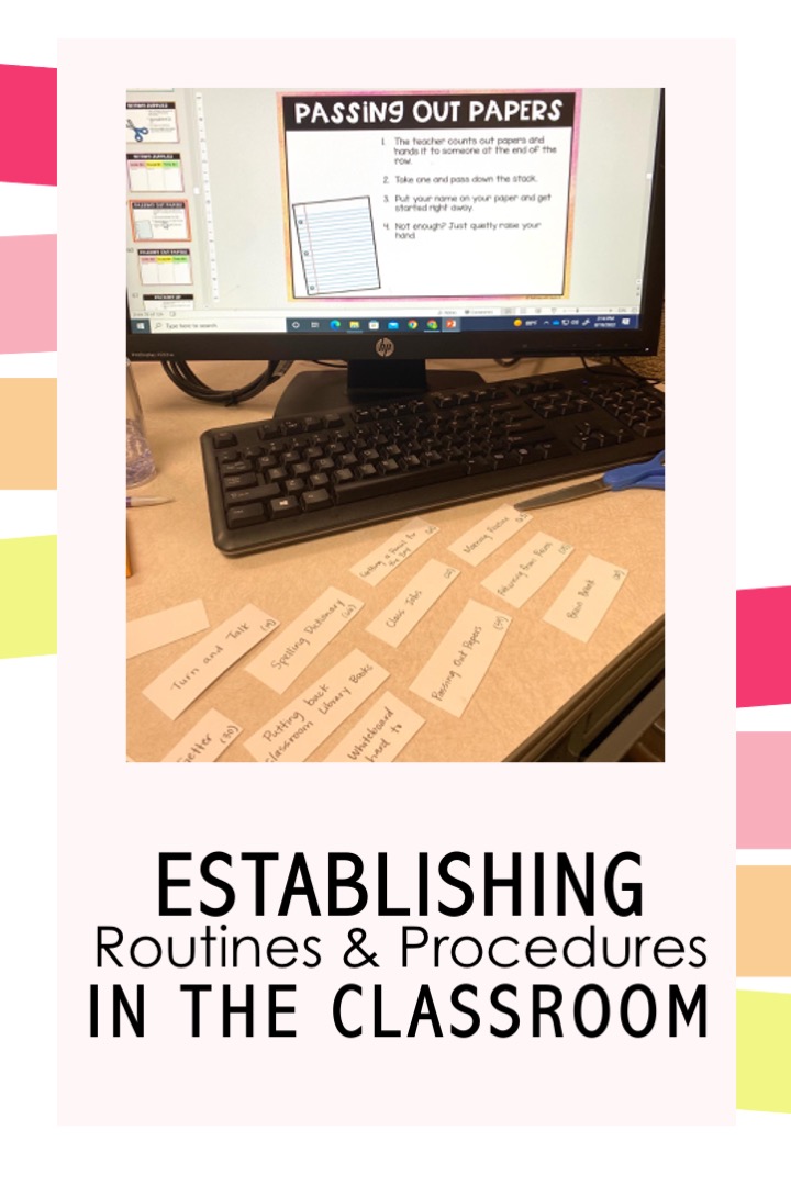 establishing classroom routines and procedures