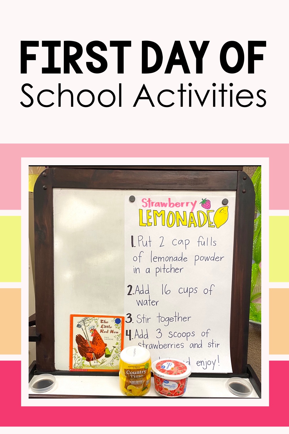 first day of school activities