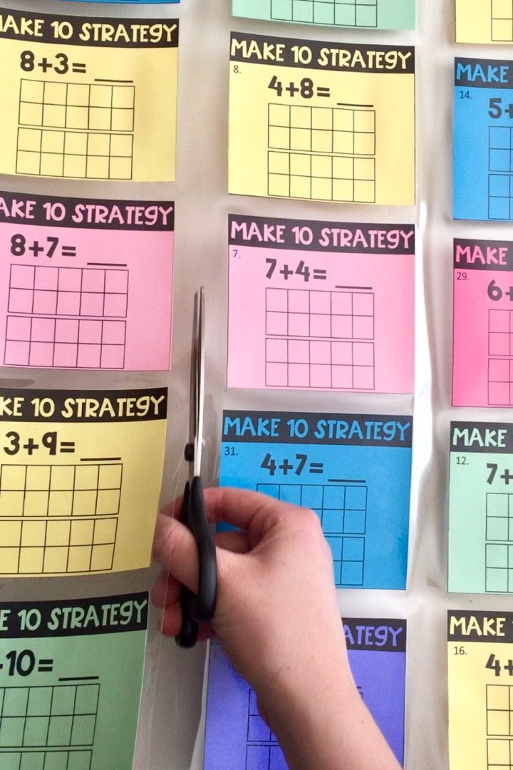 make ten strategy worksheets