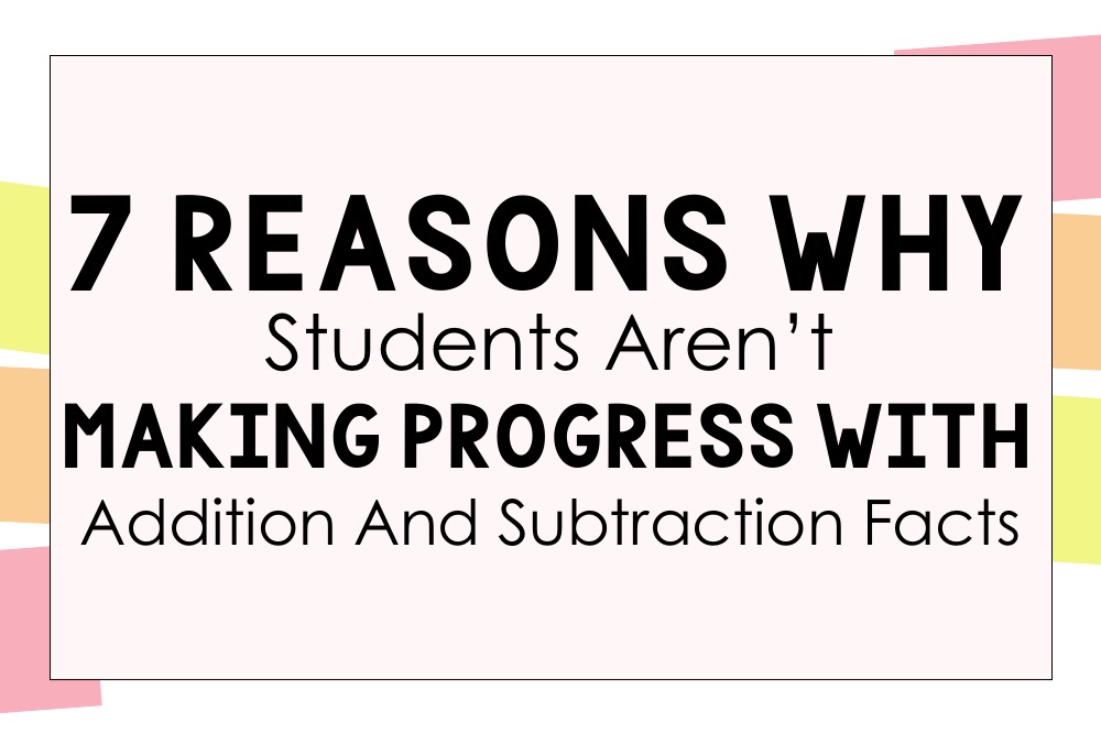 addition and subtraction facts