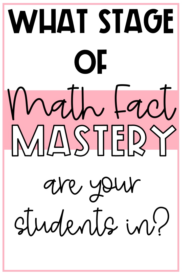 math fact mastery