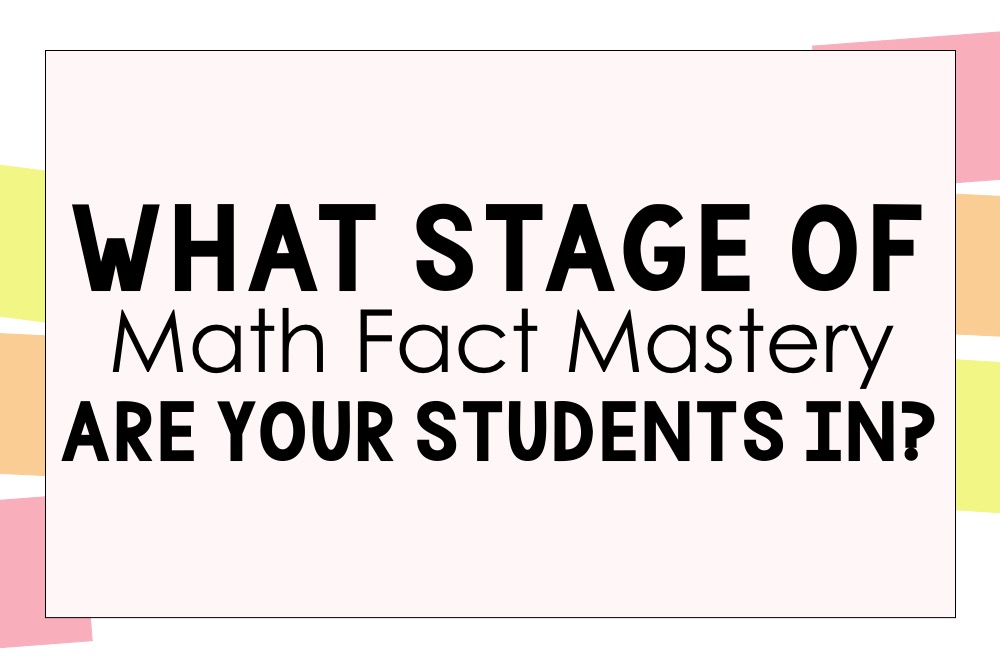 math fact mastery