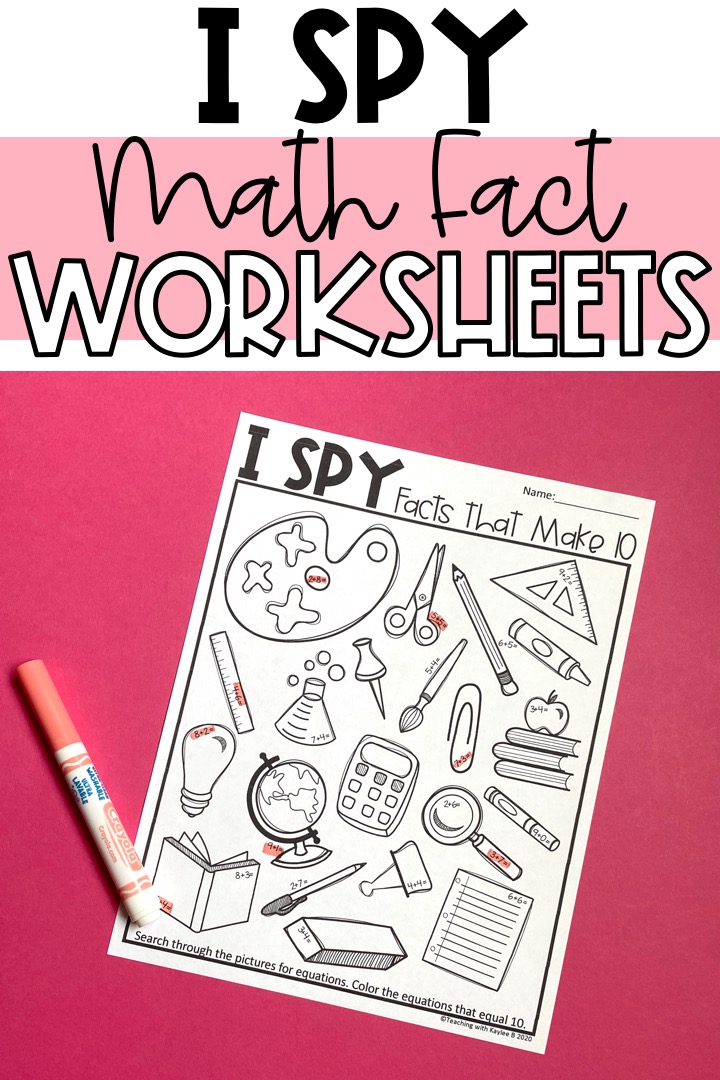 Fun Math Fact Worksheets for 2nd Grade - Teaching with Kaylee B