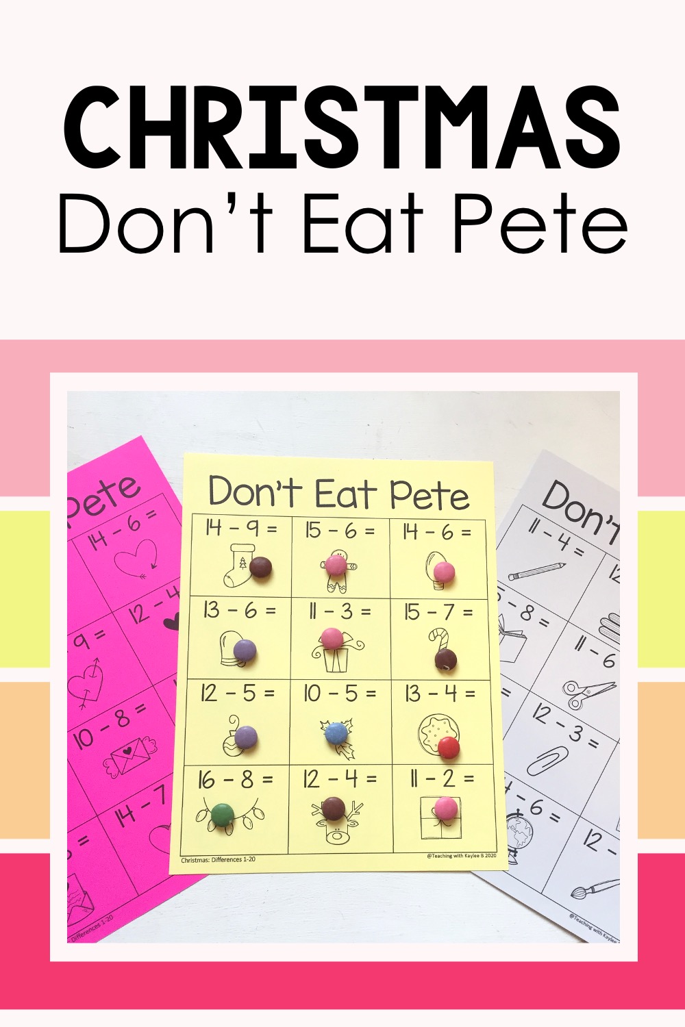 Christmas math activity 2nd grade