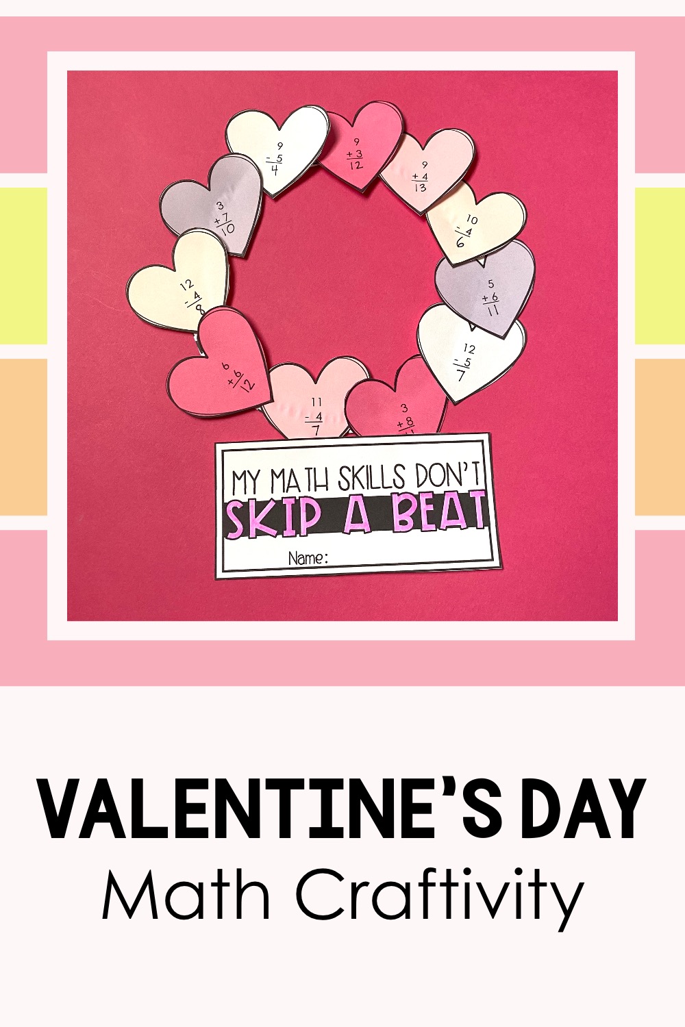 valentines math activities