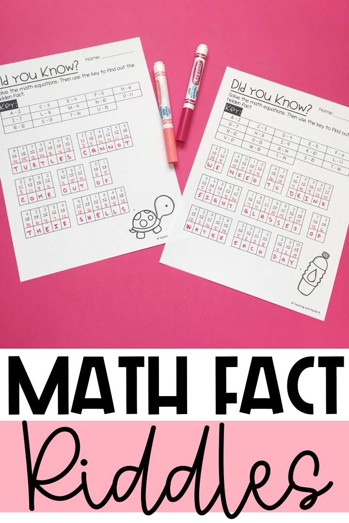 The Best 9 Games for Practicing Math Facts - Teaching with Kaylee B