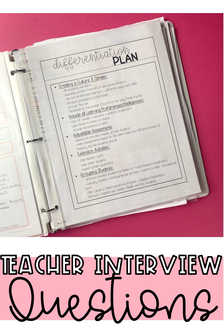 teacher interview questions 2021