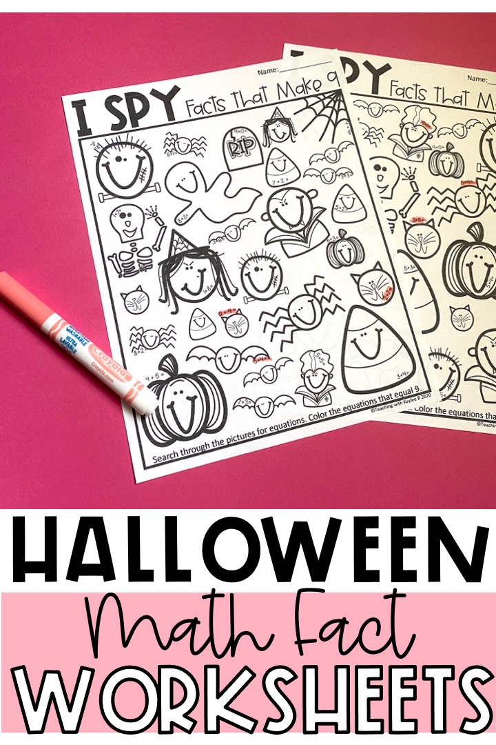 math worksheets for halloween
