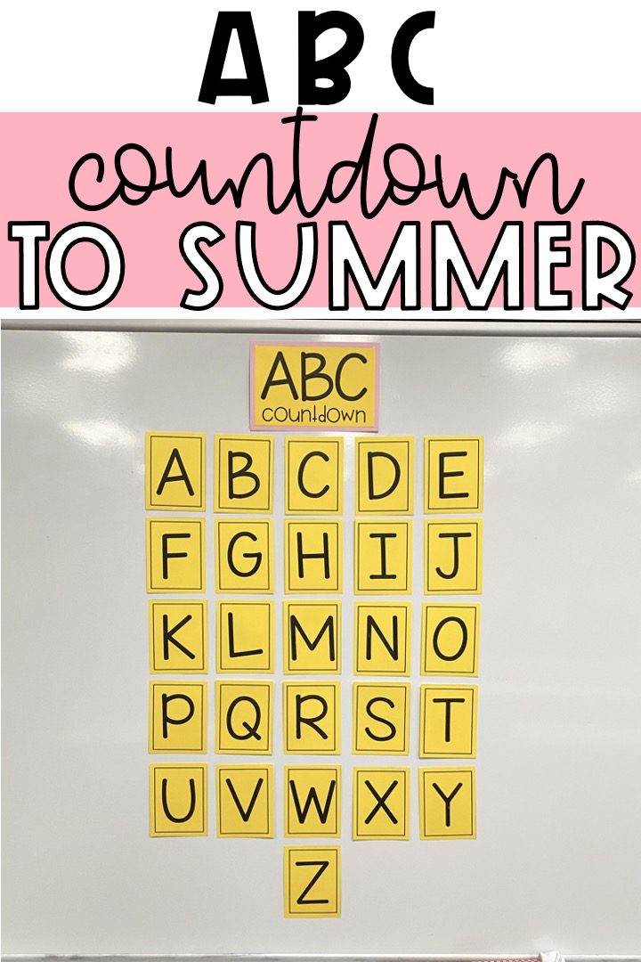 The best way to do an ABC Countdown to Summer in an Elementary