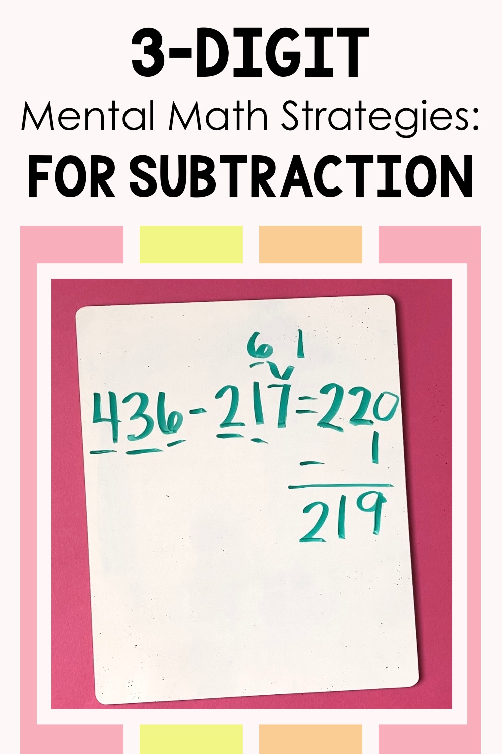 mental math strategies for subtraction grade 2