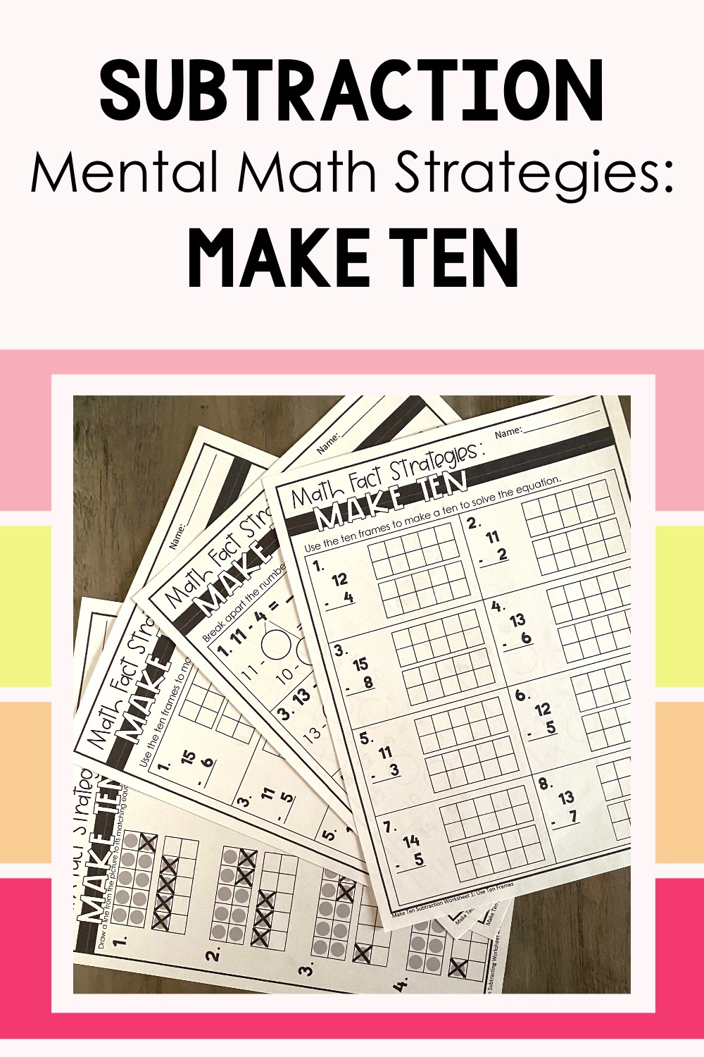 subtraction mental math strategies