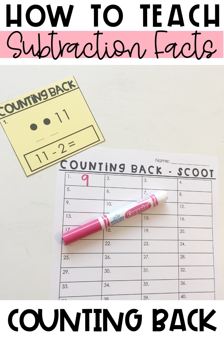 What are subtraction facts and what s the best way to teach them 