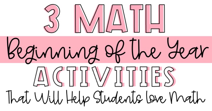 math-beginning-of-the-year-activities