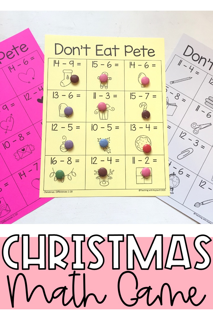 christmas math game