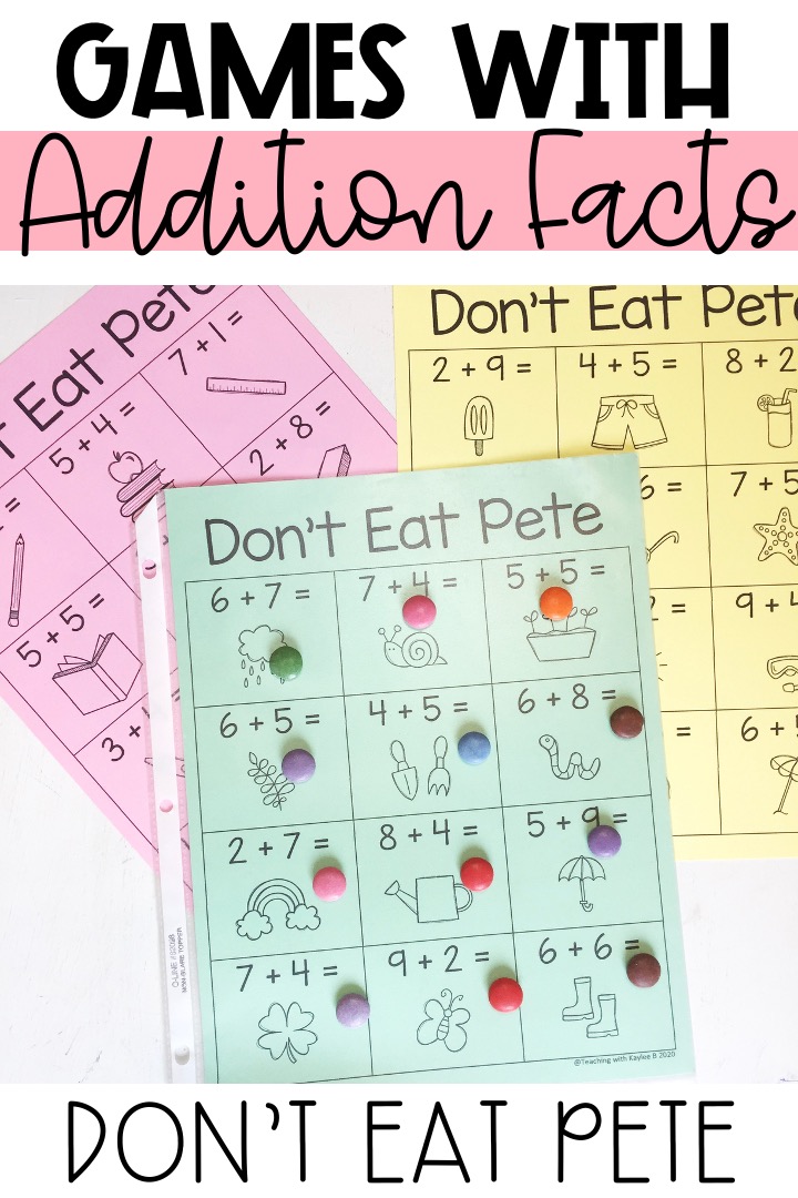 addition games for the classroom