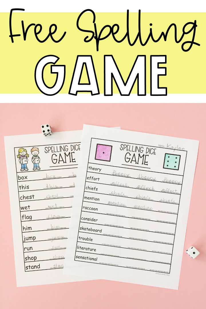 free spelling game