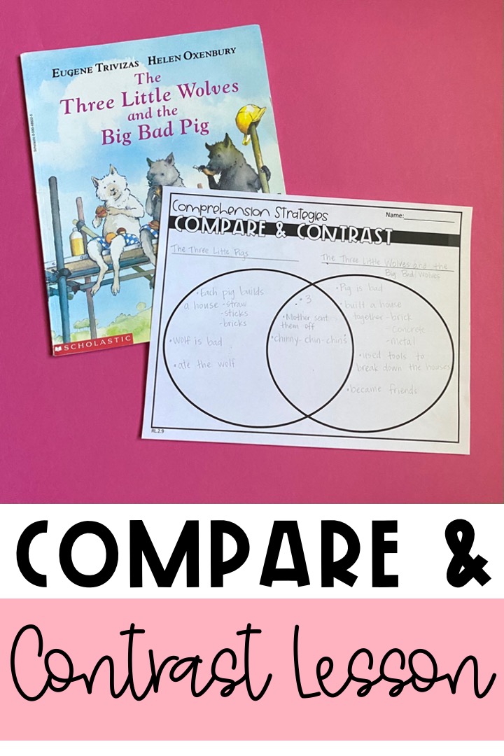 comparing and contrasting lesson plan