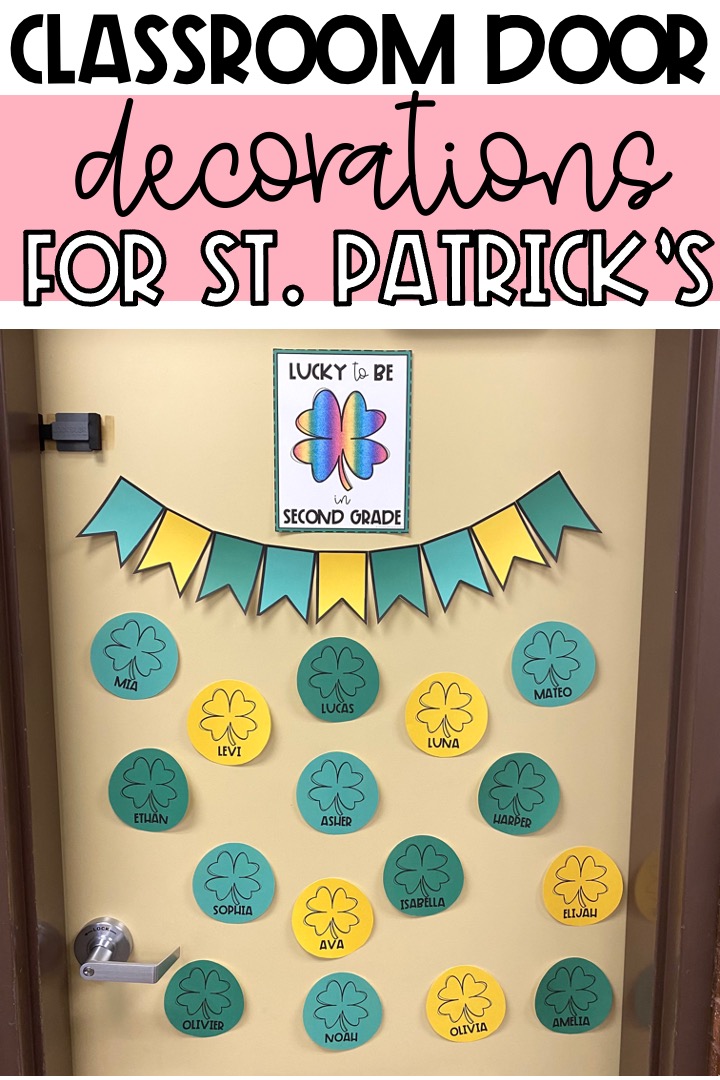 st patricks classroom door