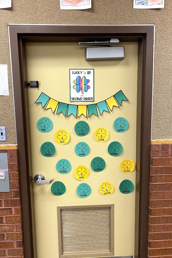 st patricks classroom door