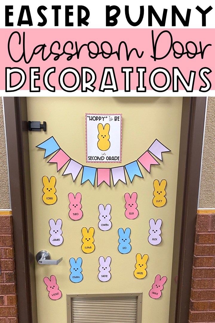 easter bunny classroom door