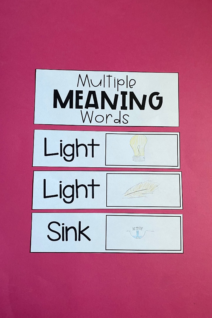 multiple meaning words 2nd grade