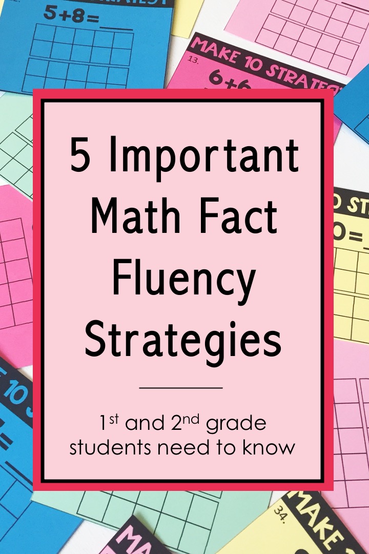 5 Important Math Fact Fluency Strategies 1st and 2nd Grade Students ...