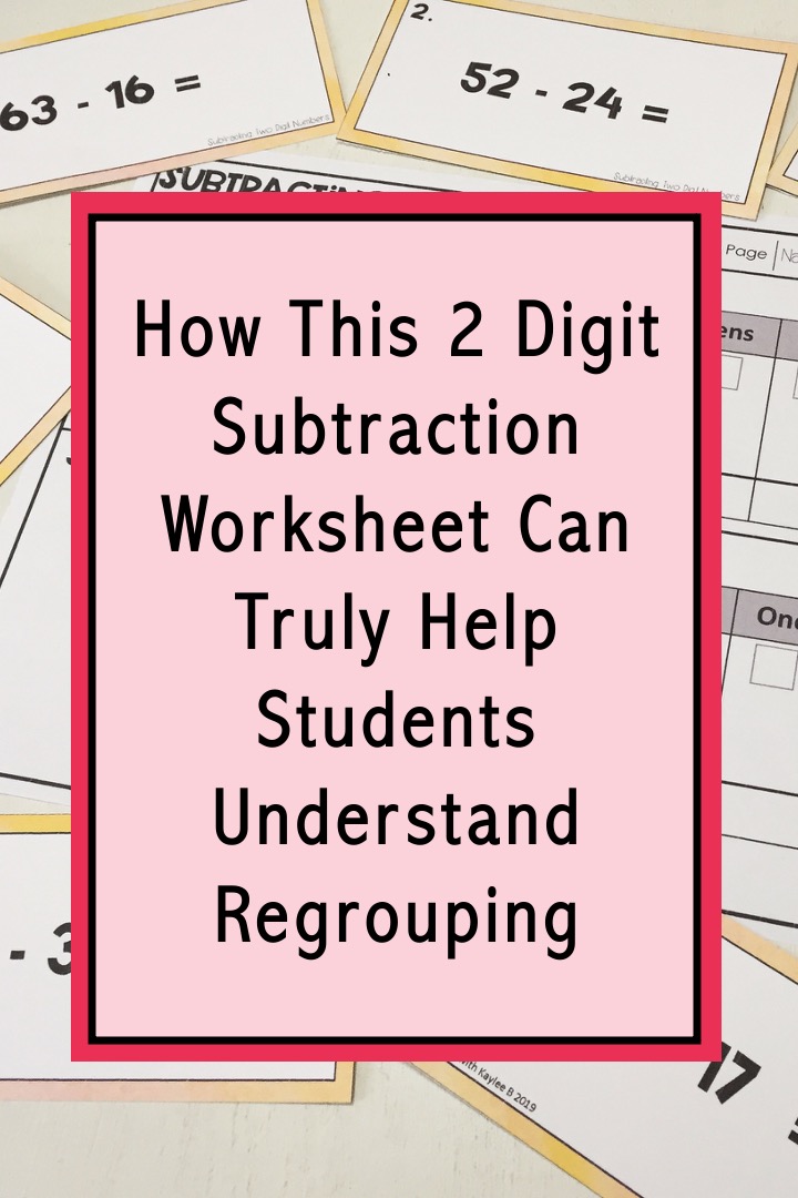 2 digit subtraction worksheet