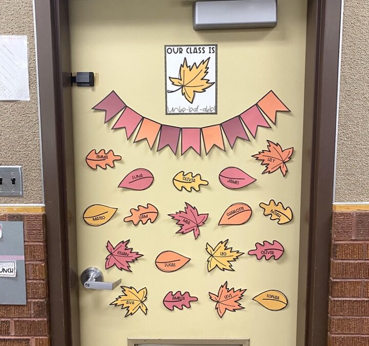 Fun Classroom Door Decorations for November That Your Students Will Love