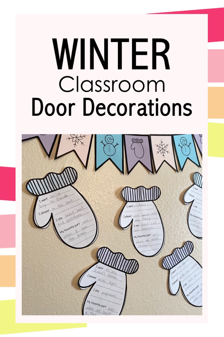 classroom door for winter