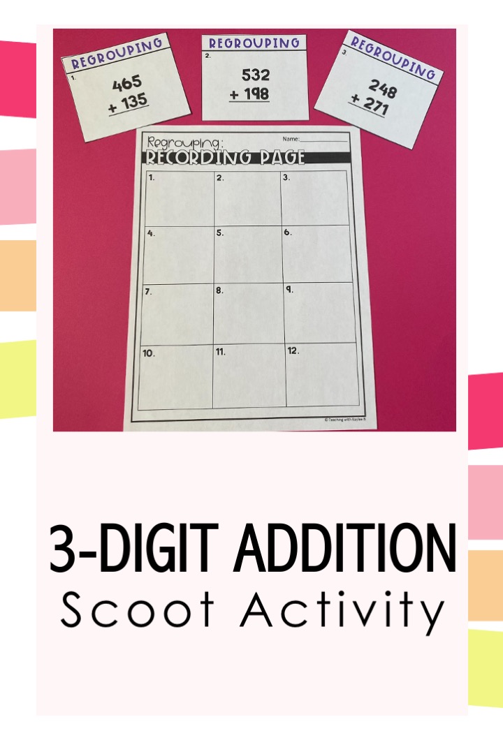 addition with regrouping 3-digit worksheets