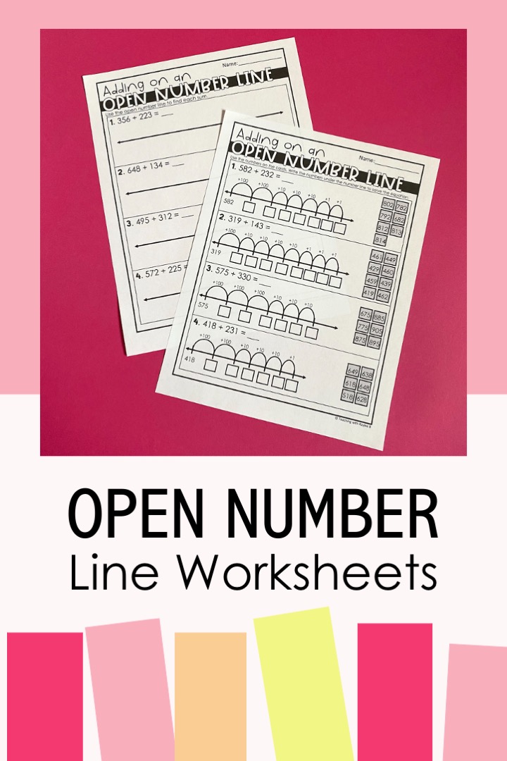open number line model