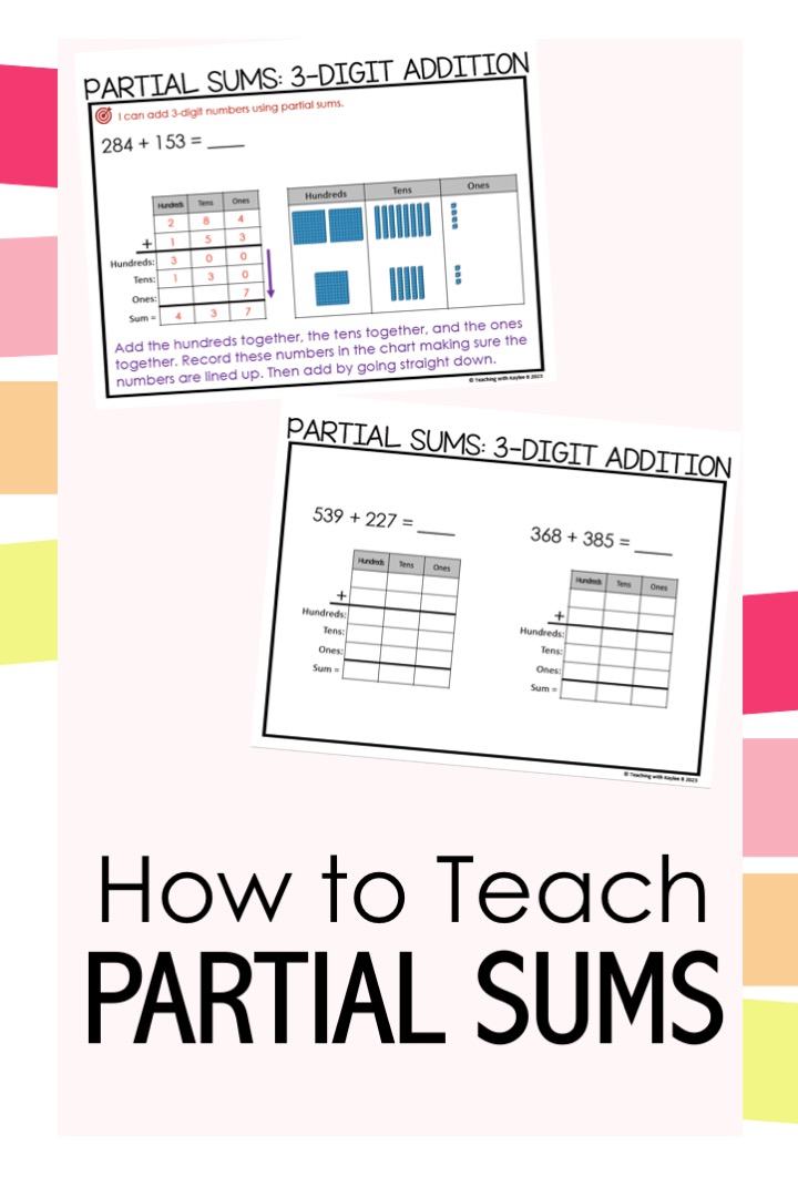 partial sums addition example