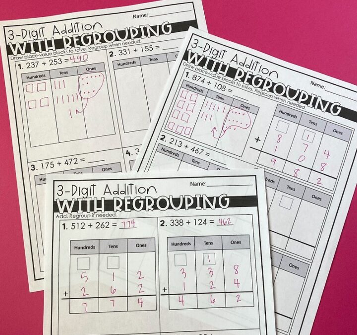 How to Best Teach the Regrouping Method with 3-Digit Addition