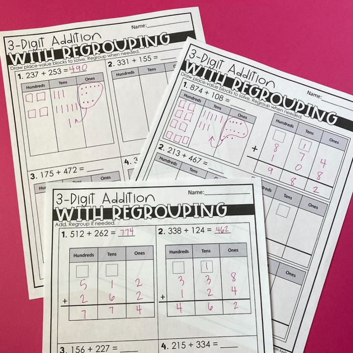 Regrouping Addition
