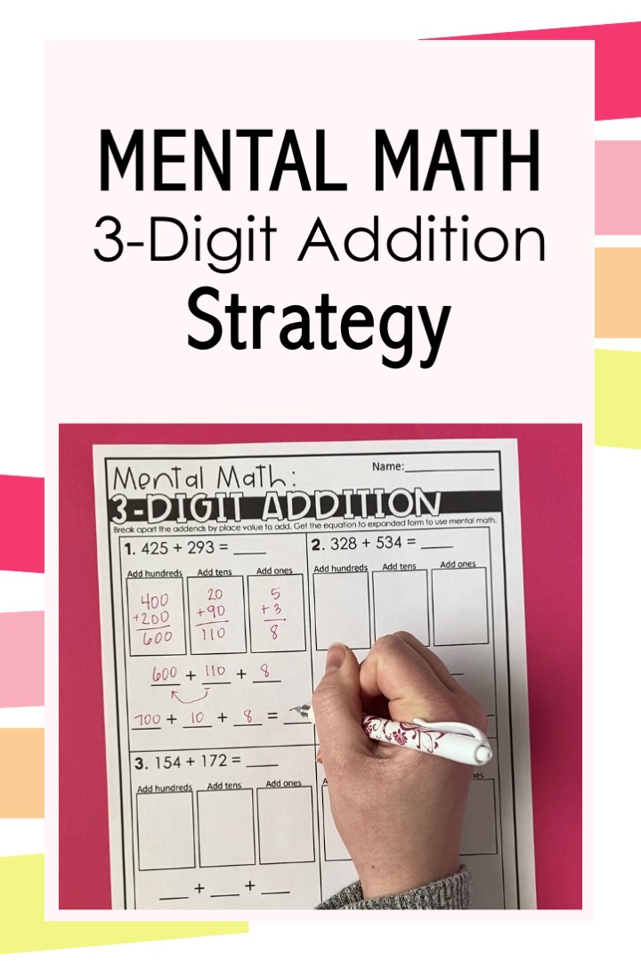 three digit addition strategies