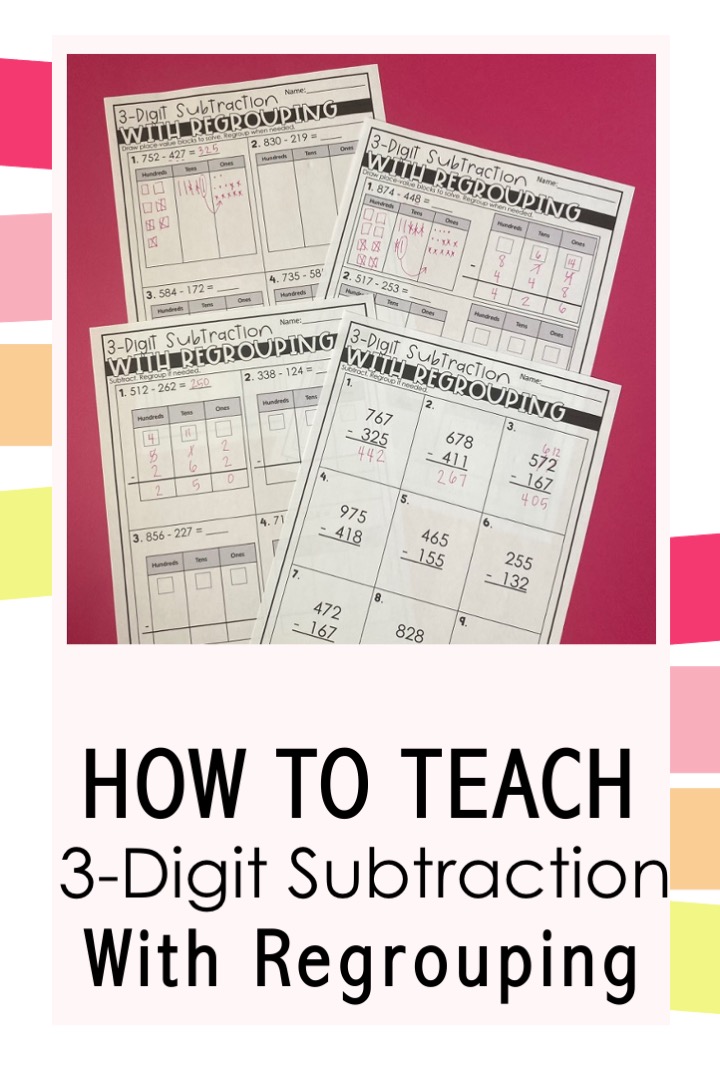 how to teach with regrouping 3 digits