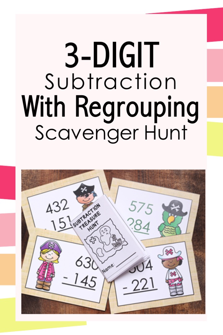 math 3 digit subtraction with regrouping worksheets